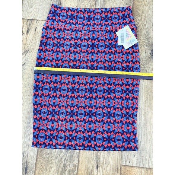 Lularoe Cassie Skirt Women's M Black Colorful Fitted  Pull On Stretch NWT - Picture 5 of 10